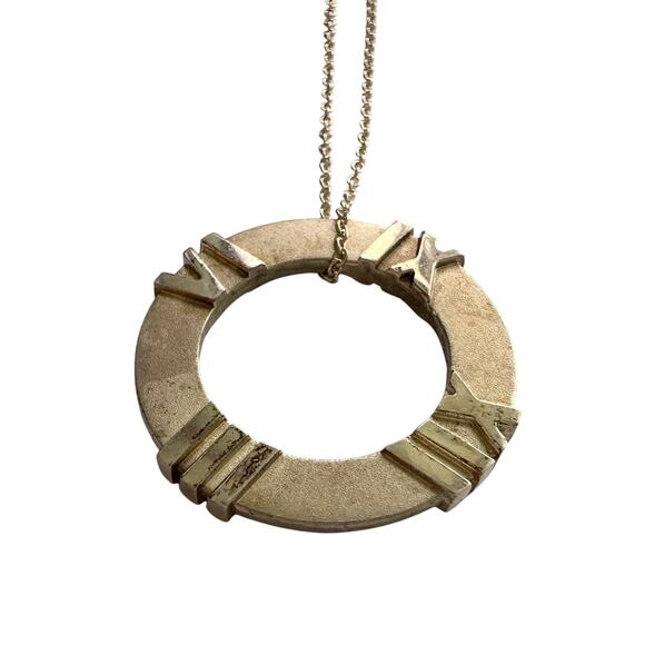 Tiffany and Co Atlas Circle Pendant Necklace - Picture 7 of 13